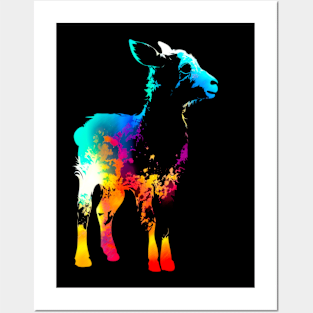 Baby Goat Silhouette #1 Posters and Art